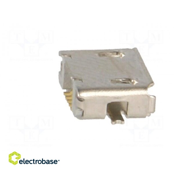 Socket | USB AB micro | SMT | PIN: 5 | USB 2.0 | gold-plated image 7