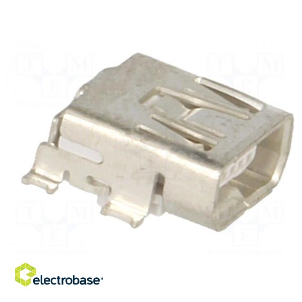 Socket | USB AB mini | on PCBs | SMT | PIN: 5 | horizontal | gold-plated image 8