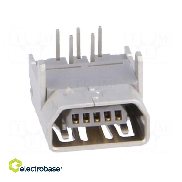 Socket | USB AB mini | on PCBs | THT | PIN: 5 | angled 90° image 9