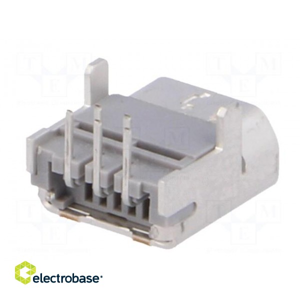 Socket | USB AB mini | on PCBs | THT | PIN: 5 | angled 90° image 6