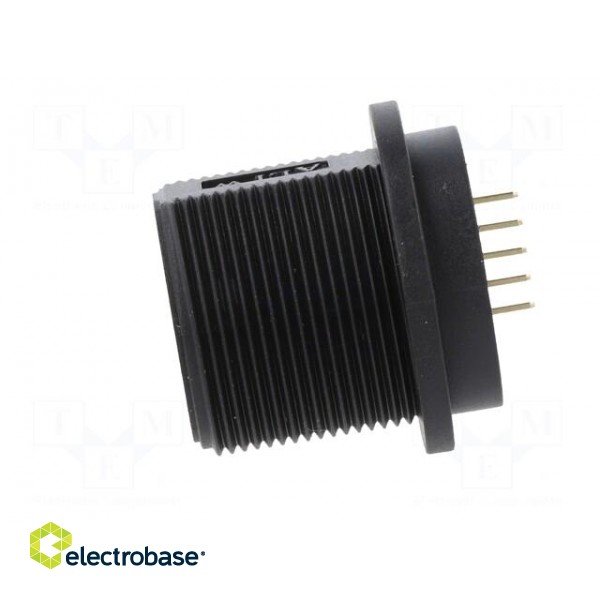 Socket | USB B | for panel mounting,screw | THT | straight | USB 2.0 image 3