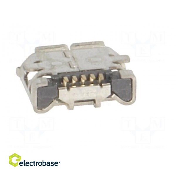 Socket | USB B micro | on PCBs | SMT | PIN: 5 | horizontal фото 5