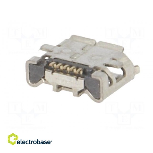 Socket | USB B micro | on PCBs | SMT | PIN: 5 | horizontal фото 6