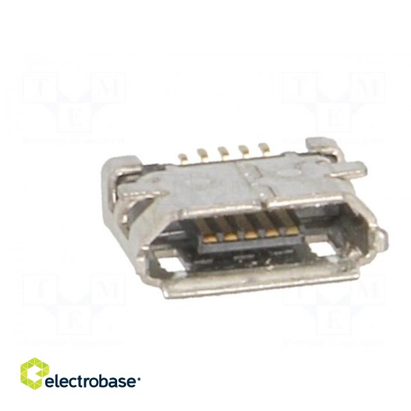 Socket | USB B micro | on PCBs | SMT | PIN: 5 | horizontal image 9