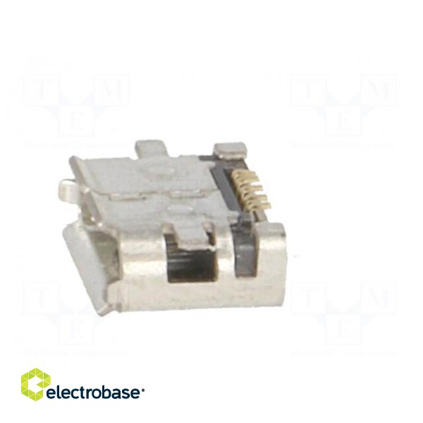 Socket | USB B micro | on PCBs | SMT | PIN: 5 | horizontal фото 3