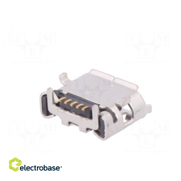 Socket | USB B micro | on PCBs | SMT,THT | PIN: 5 | horizontal | USB 2.0 image 6