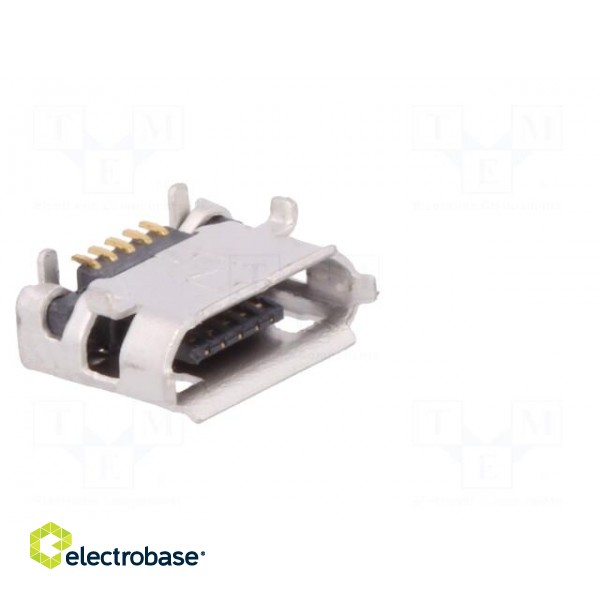 Socket | USB B micro | on PCBs | SMT,THT | PIN: 5 | horizontal | USB 2.0 image 8