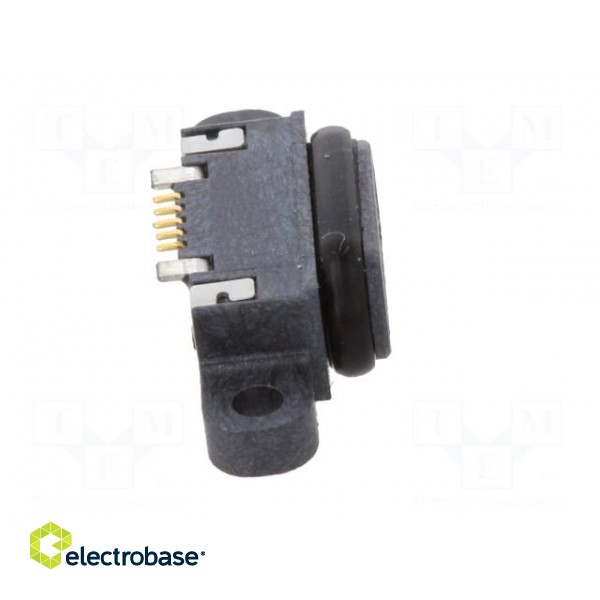 Socket | USB B micro | SMT | PIN: 5 | with seal | USB 2.0 | IPX7 image 7