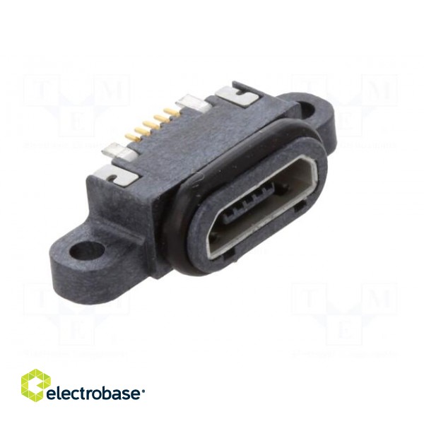 Socket | USB B micro | SMT | PIN: 5 | with seal | USB 2.0 | IPX7 image 8