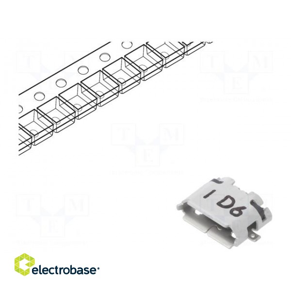 Socket | USB B micro | ZX | on PCBs | SMT | PIN: 5 | horizontal | USB 2.0 image 1