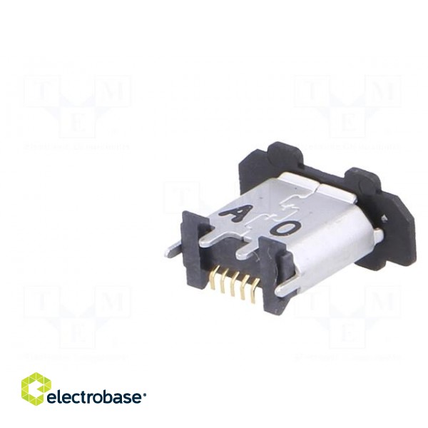 Socket | USB B micro | UX | on PCBs | SMT,THT | PIN: 5 | vertical | USB 2.0 image 2