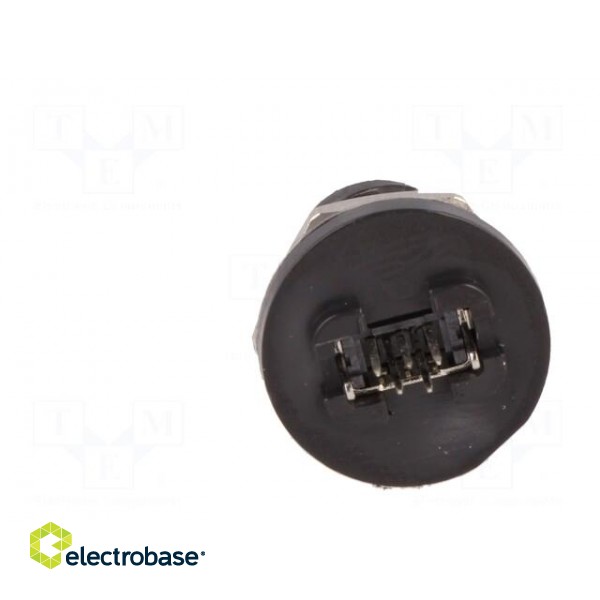 Socket | USB B mini | for panel mounting,front side nut | IP67 image 5