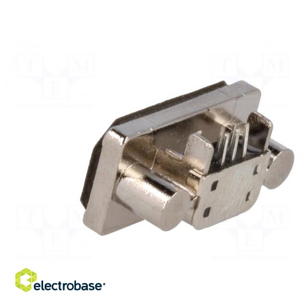 Socket | USB B mini | MUSB | on PCBs,for panel mounting,screw | THT image 4