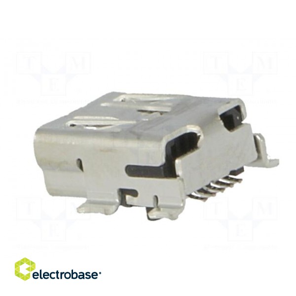 Socket | USB B mini | on PCBs | SMT | PIN: 5 | horizontal image 4