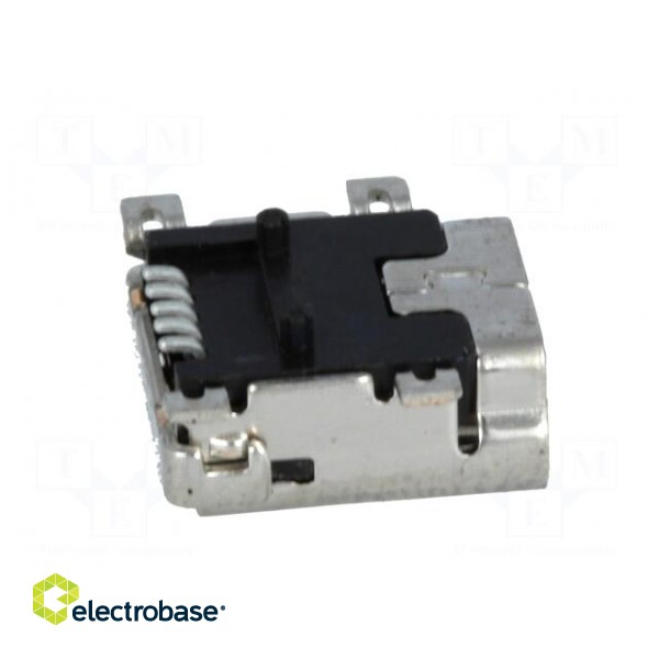 Socket | USB B mini | on PCBs | SMT | PIN: 5 | horizontal image 7