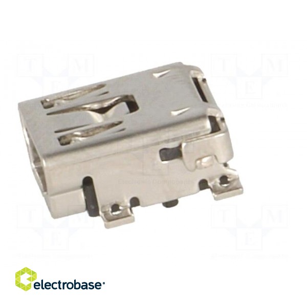 Socket | USB B mini | on PCBs | SMT | PIN: 5 | horizontal | Package: reel image 3