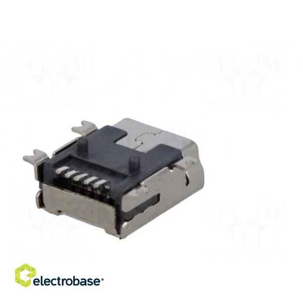 Socket | USB B mini | on PCBs | SMT | PIN: 5 | horizontal | USB 2.0 | 1A image 6