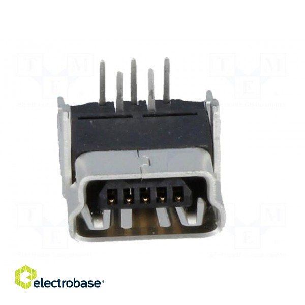 Socket | USB B mini | on PCBs | THT | PIN: 5 | angled 90° image 9