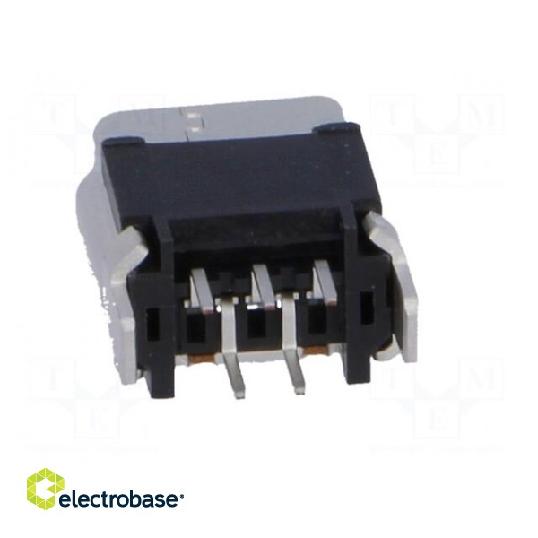 Socket | USB B mini | on PCBs | THT | PIN: 5 | straight image 5