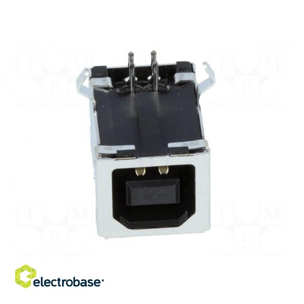 Socket | USB B | on PCBs | THT | PIN: 4 | angled 90° | gold flash image 9