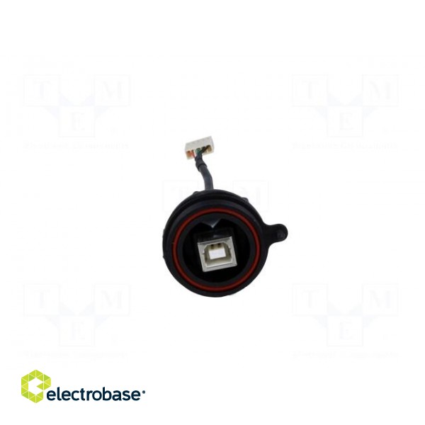 Socket | USB B | USB Buccaneer | for panel mounting,rear side nut фото 9