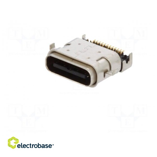 Socket | USB C | SMT | angled 90° | sealed | USB 3.1 фото 2