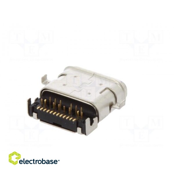 Socket | USB C | SMT | angled 90° | sealed | USB 3.1 фото 6
