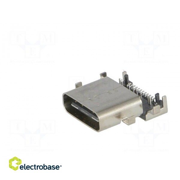 Socket | USB C | SMT,THT | angled | USB 3.1 image 2