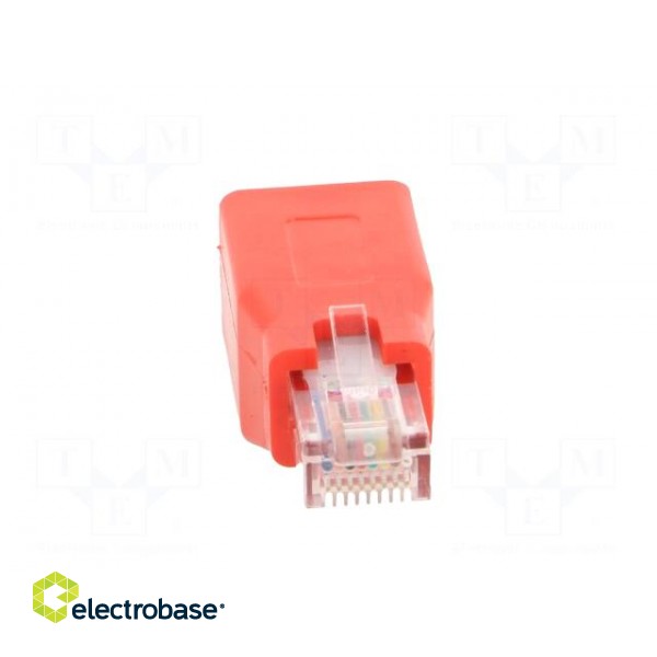 Adapter | PIN: 8 | crossover | RJ45 socket,RJ45 plug paveikslėlis 5