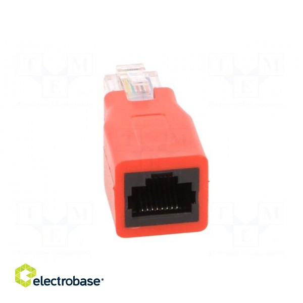 Adapter | PIN: 8 | crossover | RJ45 socket,RJ45 plug paveikslėlis 9