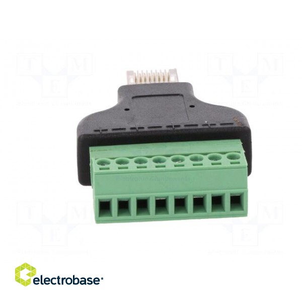Adapter | PIN: 8 | terminal block,RJ45 plug | screw terminal image 5