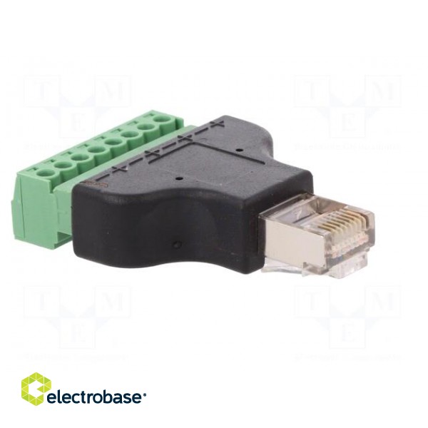 Adapter | PIN: 8 | terminal block,RJ45 plug | screw terminal фото 8