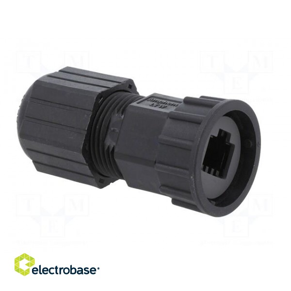 Case RJ45 | plastic | 5÷0.65mm | IP67 | for cable | straight | size D image 8