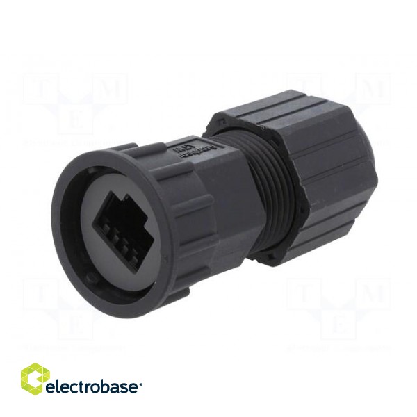 Case RJ45 | plastic | 5÷0.65mm | IP67 | for cable | straight | size D image 2