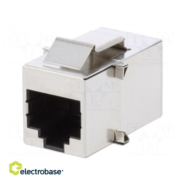 Coupler | Cat: 5e | Layout: 8p8c | RJ45 socket,both sides image 1