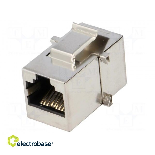 Coupler | Cat: 5e | shielded | Layout: 8p8c | RJ45 socket,both sides image 2