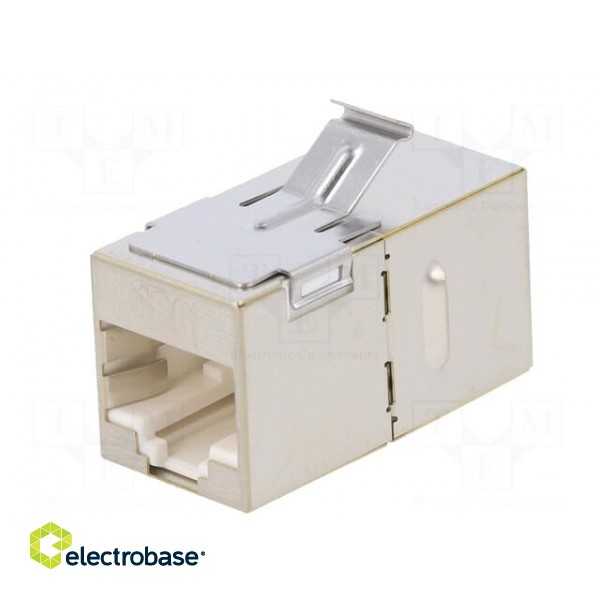 Coupler | Cat: 6a | shielded | Layout: 8p8c | RJ45 socket,both sides image 2