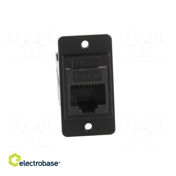 Coupler | DUALSLIM | Cat: 5e | Layout: 8p8c | RJ45 socket,both sides image 9