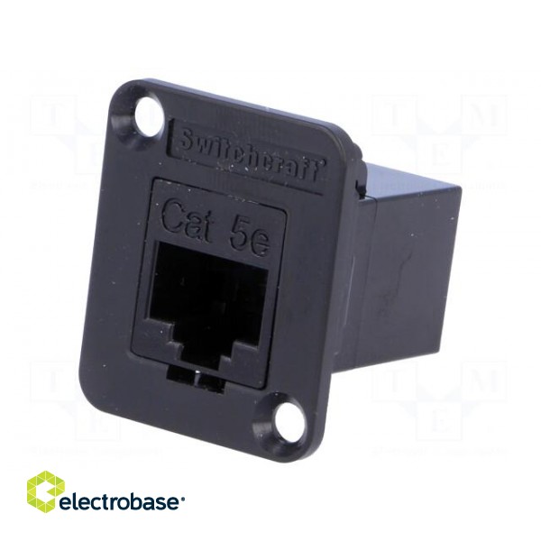 Coupler | EH | Cat: 5e | RJ45 socket,both sides | Case: XLR standard paveikslėlis 1