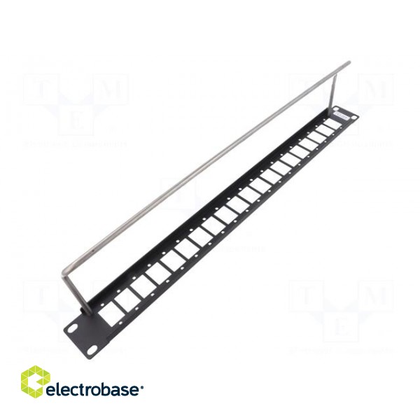 Patch panel | mounting adapter | SLIM | RACK | screw | 29mm | 19"