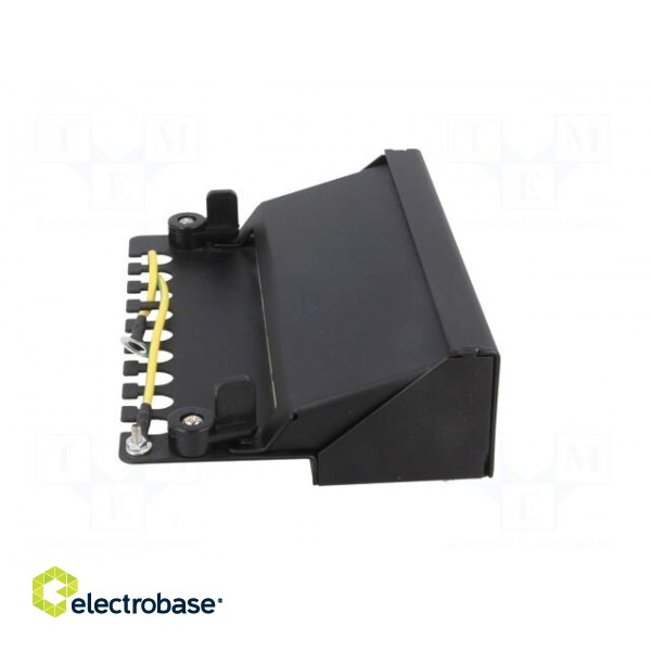 Patch panel | RJ45 | Cat: 6 | Colour: black | Number of ports: 8 фото 7