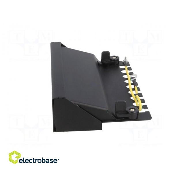 Patch panel | RJ45 | Cat: 6 | Colour: black | Number of ports: 8 фото 3