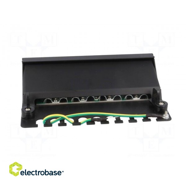 Patch panel | RJ45 | Cat: 6 | Colour: black | Number of ports: 8 фото 5