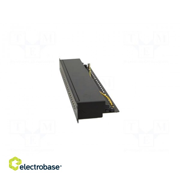 Patch panel | RJ45 | Cat: 6a | RACK | Colour: black | Number of ports: 24 фото 4