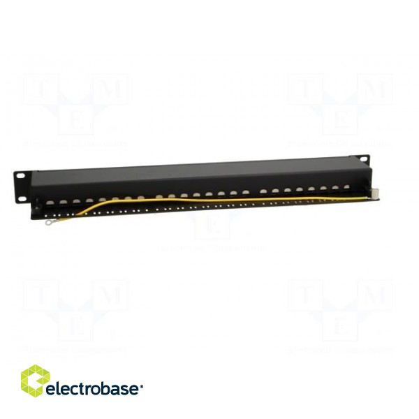 Patch panel | RJ45 | Cat: 6a | RACK | Colour: black | Number of ports: 24 фото 6