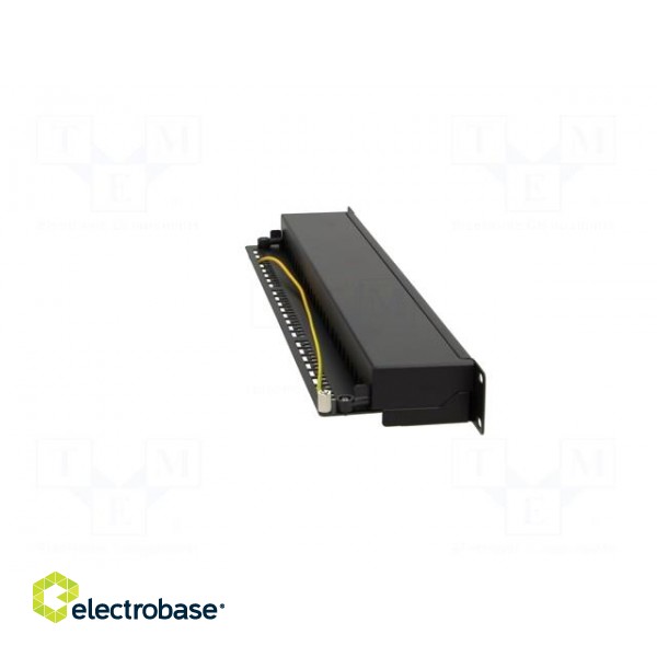 Patch panel | RJ45 | Cat: 6a | RACK | Colour: black | Number of ports: 24 фото 8