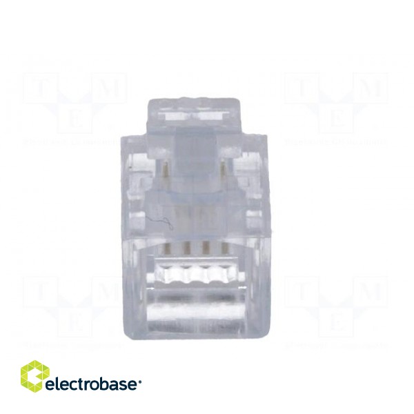 Plug | RJ11 | PIN: 4 | Layout: 4p4c | for cable | IDC,crimped image 5