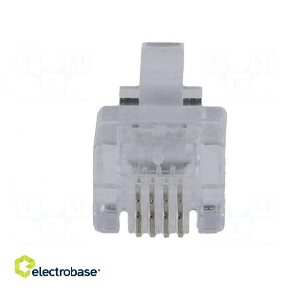 Plug | RJ11 | PIN: 4 | Layout: 6p4c | for cable | IDC,crimped image 9