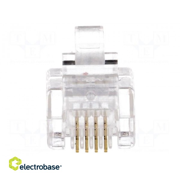 Plug | RJ11 | PIN: 4 | Layout: 6p4c | IDC,crimped | for cable image 9