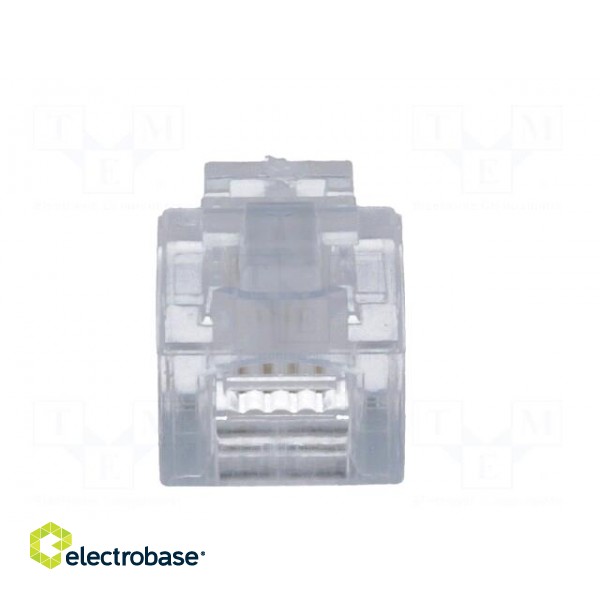 Plug | RJ12 | PIN: 4 | Layout: 6p4c | IDC,crimped | for cable image 5